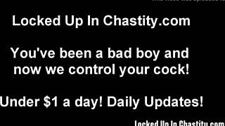 Can We Really Squeeze Your Massive Cock Into This Tight Bondage Cage for Femdom Fun