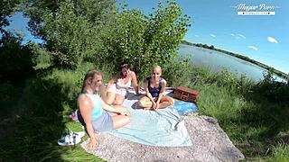 so nesty sissy and diane chrystall how wild is this outdoor orgy with that escaped prisoner