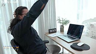 I love how young exotic Jasminy Villar takes rough interracial assfucking with gaping dap and squirting from four big cocks