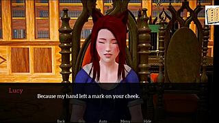 In this narrative, the redhead teen explores her big ass and tits in an erotic homemade game from my new family series, episode 98.