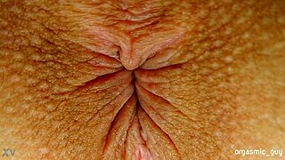 teen experiences intense pulsating orgasm with close-up asshole contractions during solo anal masturbation session