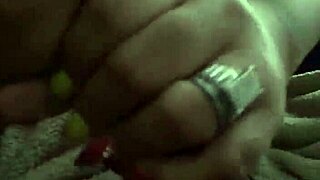 Mr and lady team up for an intense handjob session with that big black cock 😈