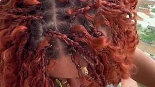 So you're the Carioca stud pounding that Japanese babe's tight pussy hard on the hotel balcony in this monster cock POV action?