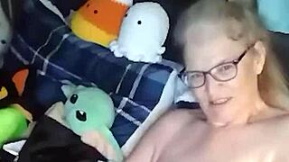 hot mature woman does naked yoga and then masturbates