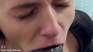 Mike chapman meets slut kate rich in buenos aires and fucks her anus hard with huge black cock! He stretches her tight pussy too!