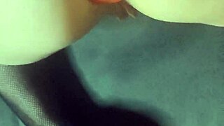 Amateur Italian couple experiments with anal plug and dildo on girlfriend in heels and lingerie