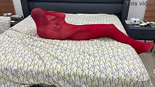 i'm all wrapped up in this tight pantyhose cocoon, totally bound and locked in