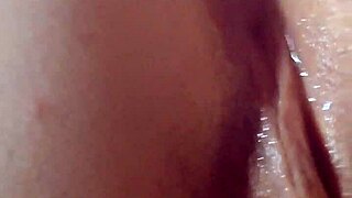 Amateur Italian couple experiments with anal plug and dildo on girlfriend in heels and lingerie