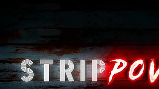 She teases with a muscular lap dance and striptease in ripped clothes