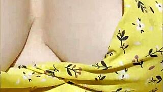 Wifey casually shows off her big tits while driving around town. She flashes them boldly in part one of the fun ride.