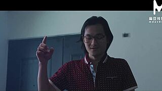 I joined these asian stewardesses in uniforms for bent over blowjob and cowgirl riding threesome