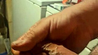 wife and i stripped down in the bedroom, licking and masturbating each other with sloppy foreplay