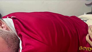 In this narrative, friends engage in brotheragem after the game, captured fully in the USA scene on red.