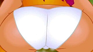 whoa, bellas big bubble butt takes that huge monster cock in anal sex during her hentai vacation 😈🍑