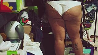 Why Is This Curvy Mexican Bbw Cleaning Her Room Naked?