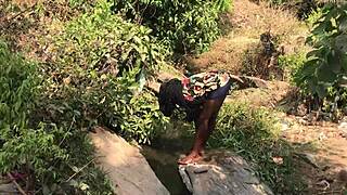 quickie by the riverside tells of asian big ass european pornstar taking monster cock outdoors