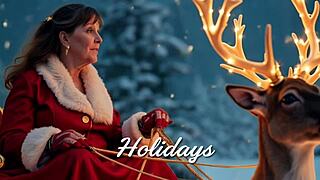 Granny Carmen Claus teams up with the head elf, double entendres intended.