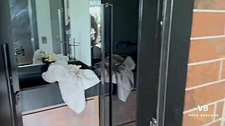 Madrastra shares a moment with her hijastro in a homemade roleplay parody with costumes and glamour