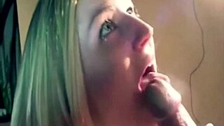 Hot cumshot girls deliver dirty blowjob sucking with licking and spitting on cock