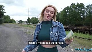 public agent fucks big ass big tits blonde ruby lee in pov blowjob