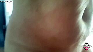 Nippleringlover rides bicycle nude, handcuffed with extreme stretched piercings