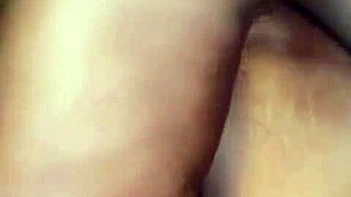 mature bbw rides big black cock for quickie creampie in pov 😈