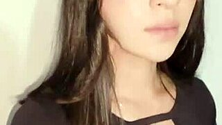 Laura in red skirt gets caught masturbating then spanked and penetrated against wall