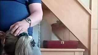 why is this french milf housewife bound in handcuffs for blowjob and doggystyle with ice cubes in outdoor session?