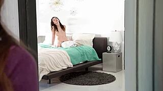 Oh man, Liz Jordan got caught humping Hazel Moore's pillow so they switch to face sitting and scissoring instead.