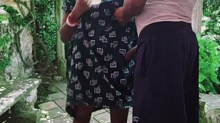 your girlfriend moans wild during outdoor pussy fuck