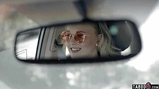 Blonde virgin teen lies about her first hardcore blowjob