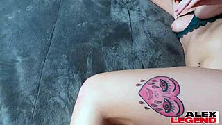 Daisy Rae in lingerie seduces lucky french lord alex legend with big tits and deepthroat