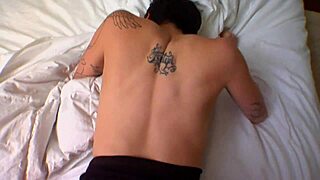 mia angel bends over bed fingering her milf asshole