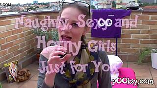 French Petite Blonde Deepthroats Maxi Dick in Lingerie Doggystyle