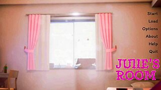 redhead julie plays pussy blowjob in her room