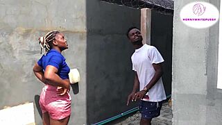 African Maid Hunts Massive Cock Uncensored Chase