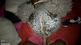 Petite ebony teen POV pussy takes BBC cum doggy