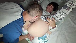 I creampie my stepmom's huge hairy pussy lips up close