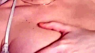 Elzakom shows off her sweet belly tits in sexy lingerie