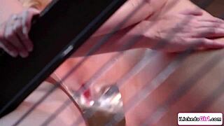 lesbian babe and her blonde girlfriend dive into steamy roleplay with face sitting and cunilingus