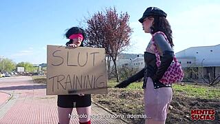 BDSM Emmita Punished Hard by Fedora's Strapon Domination