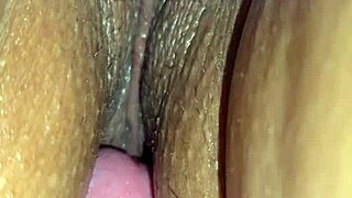 Sexy Latina Wife's Tight Pussy Creampie Closeup!
