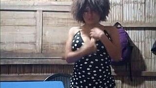 Milf loses bet sends homemade masturbation show to stepson