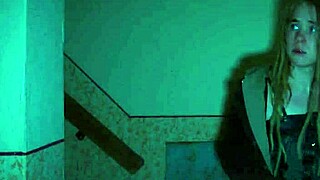 bound slut faces erotic halloween monster in house of madness