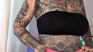 melody radford tries gym tights... big tits bimbo haul tease