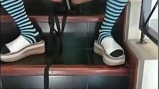 i rub dildo with big ass latina friend then take her huge cock pounding