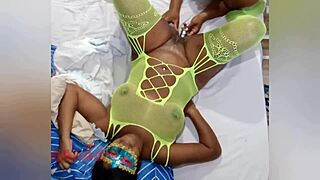 bbw puta dripping cum in my mouth after fat hairy pussy assfuck and handjob explosion