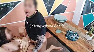 i fuck my horny petite girlfriend doggystyle in public restaurant