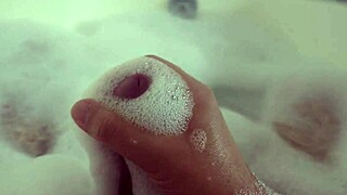 i masturbate slowly in a relaxing bubble bath soak