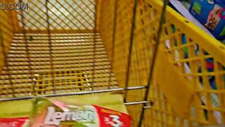 Venezuelan hotwife flashes big ass in Medellin supermarket for cuckold